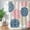 Pink&navy, variant on Pink Gray Flower Shower Curtain, Watercolor Floral Shower Curtains with Hooks White Grey Fabric Blossom Bathroom Decor Machine Washable, 72" W x 72" H