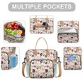 thumbnail image 2 of Pioneer Flower Floral Print Pattern Womens Lunch Box for Work,Insulated Large Lunch Bag for Tween and Teen,Loncheras Para Mujer,Leakproof Adult Lunch Bag for Work,Beach,Travel,Picnic,Camping, 2 of 7