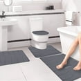 thumbnail image 6 of kladzum Bathroom Rugs Sets 4 Piece with Toilet Cover, Foam Bathroom Mats Set, Non Slip Bath Mats for Bathroom, Water Absorbent Toilet Mats, Machine Washable Bath Rugs for Tub, Toilet and Floor Mat, 6 of 8