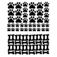 thumbnail image 1 of 76 piezas de calcomanías de huellas de perro, pegatinas de huellas de perro, decoración de habitación de perro para paredes, calcomanías de pared extraíbles para cachorros de perro, 1 of 6