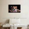 thumbnail image 2 of Elephant Stock Sad Bulldog Wall Art - Horizontal Canvas Wall Art - Living Room Wall Decor - Animal Canvas - Black And Orange Decor - 30" x 20", 2 of 8