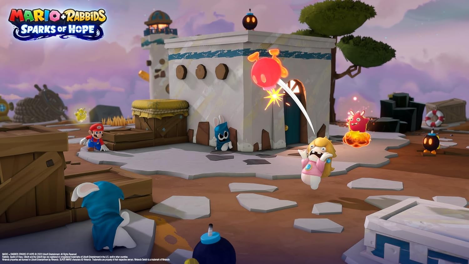 Mario + Rabbids Nintendo Switch 2 Game Bundle - Sparks of Hope Kingdom Battle Exclusive (Code in a Box)