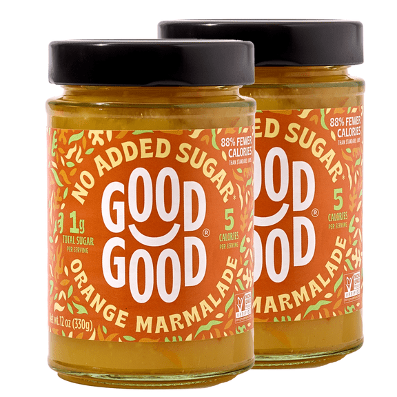 GOOD GOOD Orange Marmalade, No Added Sugar, Low Calorie, Keto Friendly, 12 oz, 2 Pack