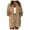 Khaki, variant on ibiyuan 2 Piece Workout Sets For Women Women's Sleeveless Crop Top and Drawstring Pocket Shorts Suit Set with Matching Coat