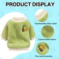 thumbnail image 3 of TELOLY Kitten Clothes,Polyester Pet Costumes for 1.10-2.20 Lbs for Cats and Dogs,Autumn and Winter Warm Avocado Small Dog Costume,Green,Xs, 3 of 6