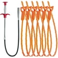 thumbnail image 1 of 25 Inch Hair Drain Clog Remover Tools with Stainless Steel Cleaner Stick, 1 of 7