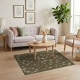 thumbnail image 3 of ODIKA 4'x6' Washable Area Rug Pet Friendly, Non-Shedding Allover Vintage Moody Retro Border Tone Dining Under Table Boho Flowing Dynamic for Bedroom, Reading Nook, 3 of 7