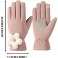 thumbnail image 4 of XINQIHANG Gants d'Hiver avec Doigts Tactiles-Imperméables Antidérapants Chauds pour Femmes, Gants Chauds pour Course Sport Conduite Randonnée, Gants de Neige pour Temps Froid, 4 of 7