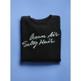 thumbnail image 3 of Ocean Air Salty Hair Quote. Sweatshirt Men -Image by Shutterstock, Male 5X-Large, 3 of 4