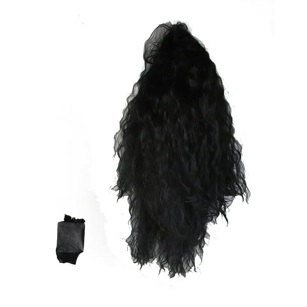 Camino De Cierre Rizado De 24 Pulgadas Pelucas De Cabello Virgen Brasileño Sin Despegar Para 150 Densidad Neta De Botón Negro