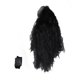 thumbnail image 1 of Camino De Cierre Rizado De 24 Pulgadas Pelucas De Cabello Virgen Brasileño Sin Despegar Para 150 Densidad Neta De Botón Negro, 1 of 8