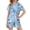 E Blue, variant on Auroural Big Girls Clothes 2 Piece Sets for Girls Kids Girls Fashion Cute Print Loose Short Sleeve Top Shorts Set Homewear Set