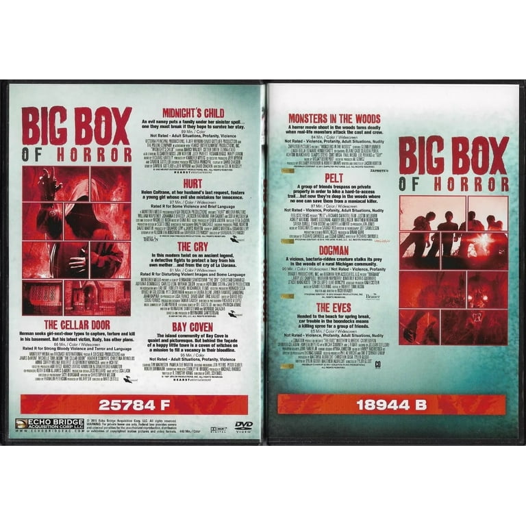 9-Movie Big Box of Horror (DVD) - Walmart.com