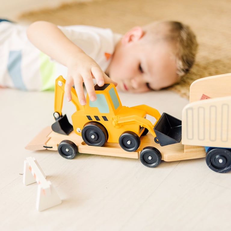 Melissa & Doug Wooden Dump Truck & Loader Construction Set photo 6