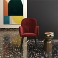 thumbnail image 6 of Pemberly Row Modern Living Room Accent Chair in Burgundy Velvet, 6 of 7