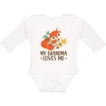 thumbnail image 3 of Inktastic Grandma Loves Me Woodland Fox Boys or Girls Long Sleeve Baby Bodysuit, 3 of 5