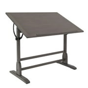 Studio Designs Vintage Wood Drafting Table, Slate Gray, 42"