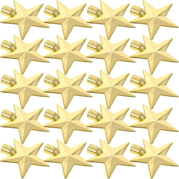 20 Pcs Christmas Decoration Mini Tree Top Star Topper Father