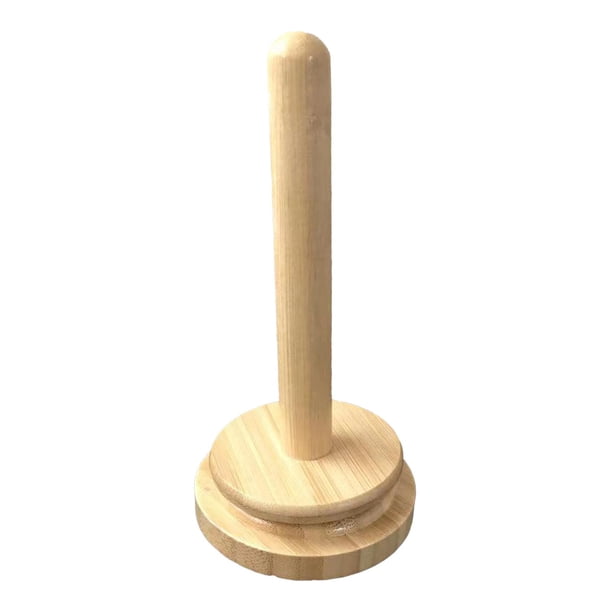 Soporte para hilo Soporte para toallas de papel Husillo Soporte para bolas de tejer Cuenco para hilo de bambú