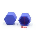 thumbnail image 4 of Unique Bargains 20Pcs Blue Silicone 19mm Car Wheel Nut Lug Hub Covers Screw Dust Protect Caps, 4 of 4