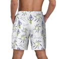 thumbnail image 3 of Xecao Lavender Flowers for Men's Swimming Trunks Swim Trunks Quick Dry Swim Shorts with Mesh Lining Funny Swimwear Bathing Suits, 3 of 9
