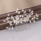 thumbnail image 2 of Handmade hair accessories with pearl flower comb - silver, 2 of 5