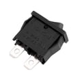thumbnail image 3 of 10Pcs AC 125V/12A 250V/10A SPST 2P 2 Position Mini Rocker Switch Black, 3 of 4