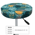 thumbnail image 4 of Haiem Tropical Leaves Cushion Round Bar Chair Seat Cover Bar Chair Cushion Covers Elastic Washable Bar Chair Cover,Protects from Scratches and Stains-13 inch, 4 of 7