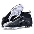 thumbnail image 3 of Zapatos de fútbol de tobillo alto para hombre, zapatos de entrenamiento antideslizantes para exteriores, botas de fútbol con picos largos, tacos de hierba de alta calidad TF/FG, 3 of 5