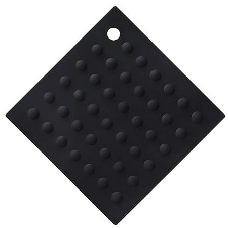 

Pero pio Silicone Heat Insulation Pad Accessories Professional Kitchen Pot Holder Pads Protective Cushion Tabletop Fitting Black