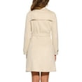 thumbnail image 3 of INSPIRE CHIC Faux Suede Coat for Women's Belted Long Zipper Jacket with Fashionable Design S Beige, 3 of 6
