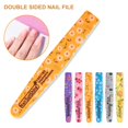 thumbnail image 2 of Nail File Professional Double-sided Rhombus Print Nail Art Sanding Files Buffing Curve Manicure Tools for Salon, 2 of 10