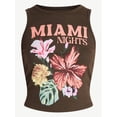 thumbnail image 4 of No Boundaries Cotton Ribbed Graphic Tank Top, Women's XXS-XXL, 4 of 5