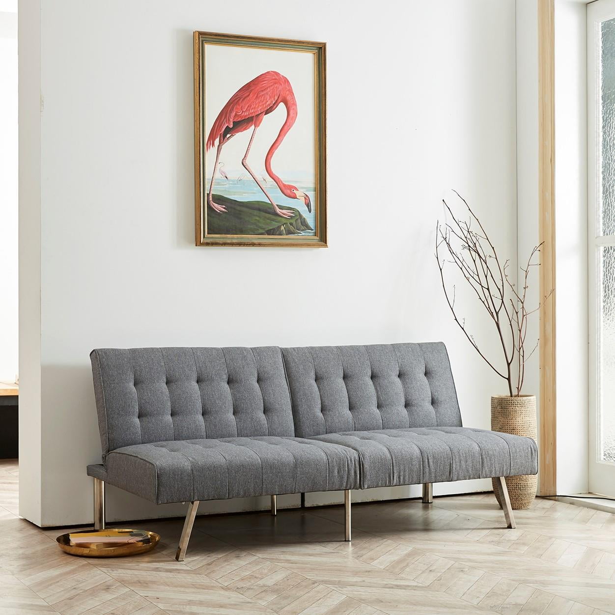 Tufted Split Back Futon Sofa by Naomi
