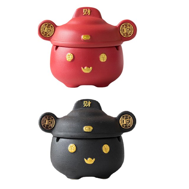 Chino Del Dios De La De 2 Piezas Con Tapa Feng Shui Para Regalo Interior Del Hogar Macarena Escultura de escritorio