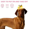 thumbnail image 3 of UPGRATOR Sombrero De Pascua Amarillo Para Perro Y Ajuste Cómodo Y Protección Solar, 3 of 8