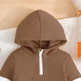thumbnail image 5 of LAPAKIDS Toddler Baby Boy Clothes Outfits 4-5T Long Sleeve Hooded Sweatshirt Pants 2Pcs Casual Fall Winter Set, 5 of 7