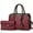 1989Red, variant on Women's Leather Handbag Set - 2pcs Top Handle Satchel with Clutch Purse, Designer Crossbody Bag for Work & Everyday Use