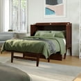 thumbnail image 3 of AFI Northampton Full Wood Murphy Bed Desk with 6" Mattress & Charger, Walnut, 3 of 19