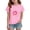 Pink, variant on Grblisyd Girls T Shirt Kids Summer Donut Print Short Sleeve Tops Casual Crewneck Tees 10-12 Years