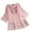 Pink, variant on Womens Mid Sleeve Tie Front Lace Blouse Loose Fit Embroidered Tunic Top with Crochet Trim and Flared Sleeves