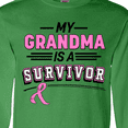 thumbnail image 4 of Inktastic My Grandma is a Survivor Breast Cancer Awareness Long Sleeve T-Shirt, 4 of 5