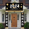 thumbnail image 4 of 3 Pieces 2024 Graduation Party Decorations Graduation Porch Sign Class Of 2023 Grad Banner Graduation Hanging Porch Banner Door Sign For Grad Party Home Door Porch Wall Decor, 4 of 7