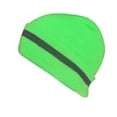 thumbnail image 4 of Qarigey Gorros de calavera para hombre, forro reflectante, gorros multifunción a la moda, gorros casuales, ciclismo, eventos al aire libre, verde neón Verde neón 5piezas Qarigey CBP225056, 4 of 4