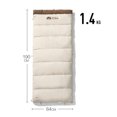 thumbnail image 1 of Xingzhi Fill Power Rectangle Duck Ultralight Wearable 4 Season Envelope Sleeping Bag for Outdoor Camping, 1 of 7