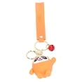 thumbnail image 2 of Llaveros de la mascota de los Juegos Olímpicos de Invierno 2022, llavero con colgante de Panda lindo de silicona suave para bolsa, color naranja, 2 of 14