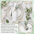 thumbnail image 2 of 6PCS Napkin Rings Wooden Boho Napkin Rings Eucalyptus Napkins for Party, Christmas or Table Decor, 2 of 6