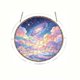 thumbnail image 2 of Round Acrylic Puzzle Suncatcher - Stained Glass Style Window Hanging Dreamy For Home Decor, 2 of 6