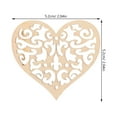 thumbnail image 6 of Ferencaa Heart Hollow Out Flower DIY Wood Slices 1.95”Cutouts Pendant Crafts for Wedding Party DIY Making Christmas 100pcs, 6 of 10