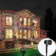 Christmas Lightshow Projection Points of Light,RGB Waterproof Projectors Landscape Light for Yard, Patio,Garden Holiday Party Decorations